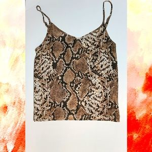 Snake skin print top